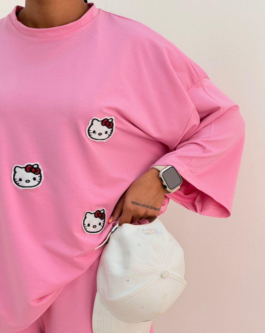 Hello Kitty Oversized  Co-Ord Set